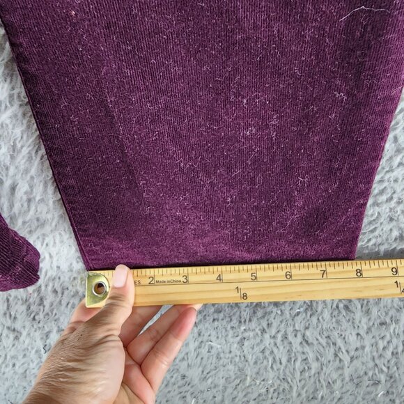 Chaps Jeans Womens 10 Purple Corduroy Stretch Mid Rise Straight *GUC* - Picture 7 of 11